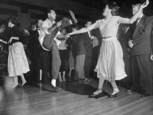 Teenagers Dancing to Rock' n Roll